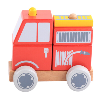 

Tailored Childrens Educational Toys Wooden Construction Vehicle Building Blocks