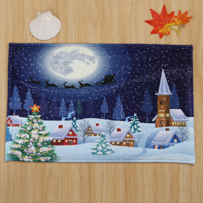 

Tailored Merry Christmas Welcome Doormats Indoor Home Carpets Decor 60x90CM