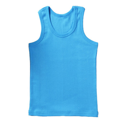 

Summer Kids Clothing Boys Girls Unisex Casual Cotton Solid Color Vest Children Vest