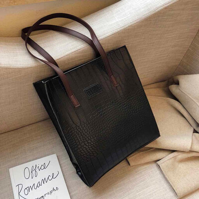 

Tailored Fashion Crocodile Pattern Handbag Women Casual Bags Luxury Leather Shoulder bag