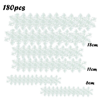 

Gobestart Home Decorating Window Arrangement Simulation Snowflake 180pcs