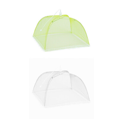 

Toponeto 2 Large Pop-Up Mesh Screen Protect Food Cover Tent Dome Net Umbrella Picnic
