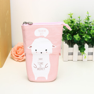 

Gobestart 1PC Store Pencil Case Box Cartoon Cute Cat Telescopic Pencil Bag Stationery Box