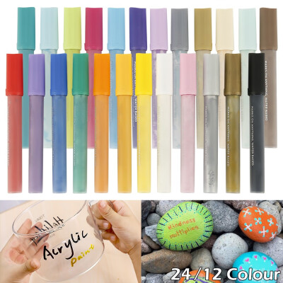 

1224pcs Acrylic Pen Paint Markers Permanent Marker Art Paint Pens Rock Glass Pebbles