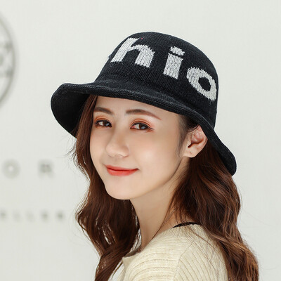

Autumn&winter new warm sheep hair fishermans hat womens Korean alphabet fashion fashion all kinds of hats wholesale