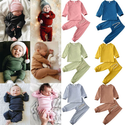 

Newborn Infant Baby Boy Girl Clothes T-shirt TopPants Kids Outfits Set