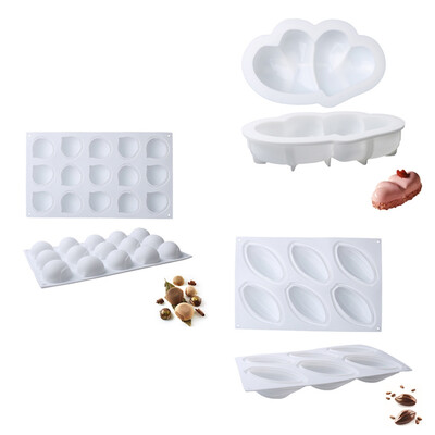 

Dessert Mold Food Grade Silicone 3D Cake Mousse Jelly Pastry Baking DIY Tool
