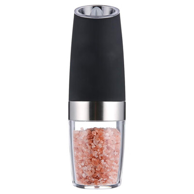 

1PC Electric Salt&Pepper Grinder Stainless Steel Mill with Blue LED Light Perfect for Different Cooked Food For Kitchen