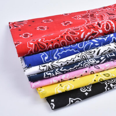 

Men Women Square Scarf Paisley Bandana Hair Band Neckerchief Hip Hop Kerchief Unisex Headwear