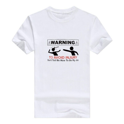 

Funny Coworker Gift Warning Sign Avoid Injury Dont Tell Me How Do Job Men Tee