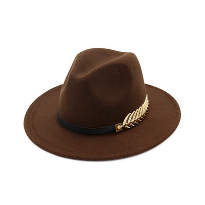 

Vintage Felt Hat Mens Womens Wide Brim Fedora Hat Trilby Jazz Gangster Cap