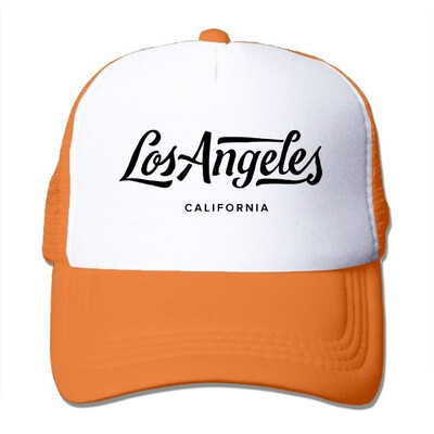 

akowei Angeles California Mesh Trucker CapsHats Adjustable for Unisex Black