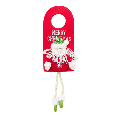 

Gobestart Santa Claus Snowman Reindeer Christmas Ornaments Home Door Decoration B