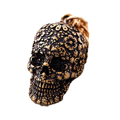 

Women Skull Necklaces Vintage Long Neckless Hip Hop Dance Jewlery Sweater Chain Halloween Jewelry