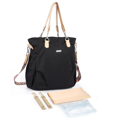 

Diaper Bag Mommy Diaper Tote Large Capacity Water-proof Convertible Shoulder Bag Handbag Travel for Every Day Baby Care Blue