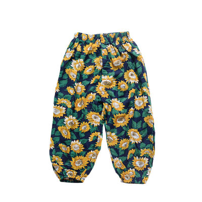 

2019 NEW Baby Girls Boys Summer Cotton Mosquito Bites Pants Sports Casual Toddler Floral Pattern Trousers