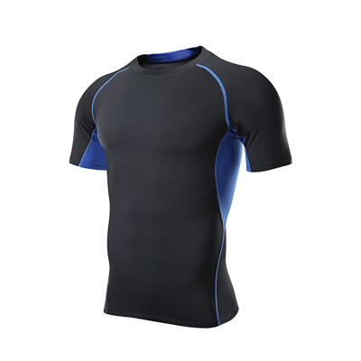 

Mens Running Short Sleeve T-Shirt Men O Neck Quick Drying Casual Tight Tee Tops Fitness Apparel Sportswear