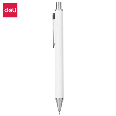 

Deli deli 07mm metal activity automatic pencil single simple white DL-S377