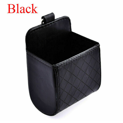 

Car Hanging Storage Box PU Leather Organizer Phone Coin Keys Holder With Hook
