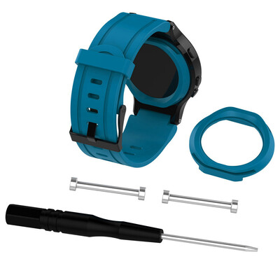 

〖Follure〗Silicone Replacement Wrist Watch Band Case Cover For Garmin Forerunner 225 BK