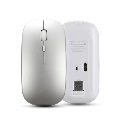 

HXSJ M90 Dual Mode Wireless Mouse BT50 24G Optical Mouse Ergonomic Rechargeable Mice 1600DPIWhite