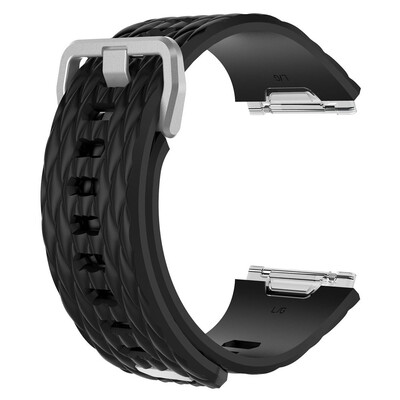 

〖Follure〗Soft Silicone Replacement Sport Strap Watchband For Fitbit Ionic Smart Watch BK