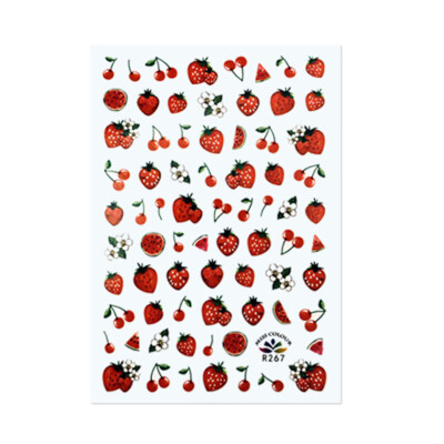 

1 PC Fashion Beautiful Nail Stickers Rainbow Color Sweet Cute Nail Sticker Flower Pattern Nail Sticker 125cm67cm Women