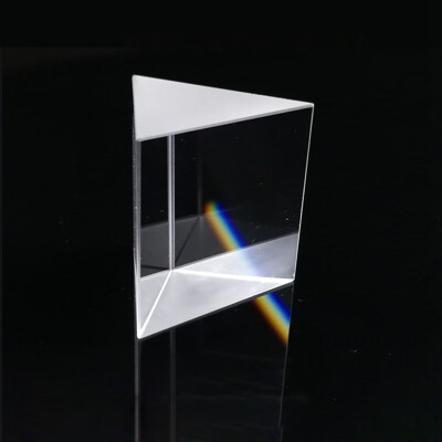 

New 101010mm Optical Glass Triangular Prisms Right Angle Isosceles Prisms Lens Optical K9 Glass Material Testing Instrument