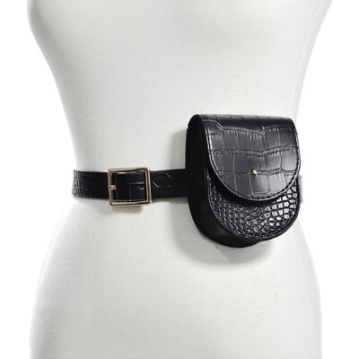 

Tailored Women Waist Pack Serpentine Fanny Pack Leather Fashion Snake Skin Waist Belt