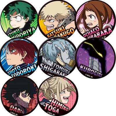 

redCherry Anime Brooches Button Badges Pins Set for Clothes Backpack Pencil Case