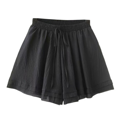 

Women Female Casual Shorts Ladies High Waist Short Pants With Belt Solid
