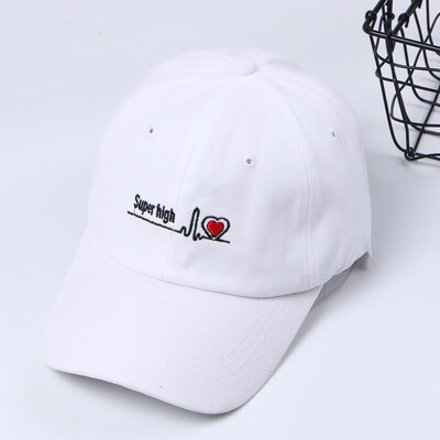

Korean version of INS style duck tongue hat Street retro cornice hat men&women leisure embroidery love couple sunscreen hat