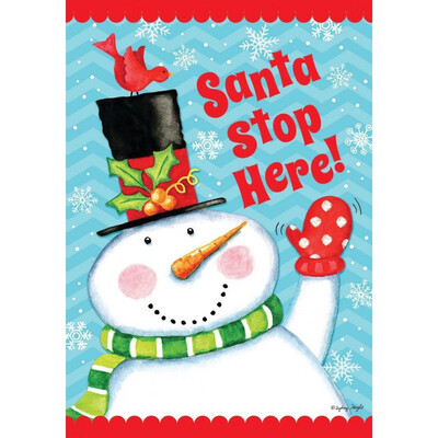 

Christmas Garden Flag Santa Claus Reindeer Snowman Pattern For Home Lawn Yarn Decor Winter Xmas Party Supplies