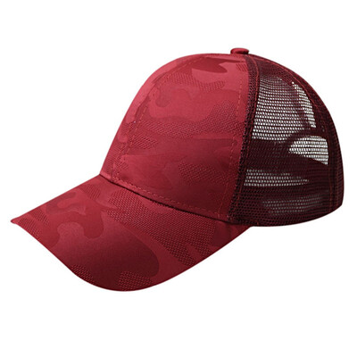 

Women Ponytail Baseball Cap Adjustable High Messy Bun Mesh Trucker Hat Summer Outdoor Accessories