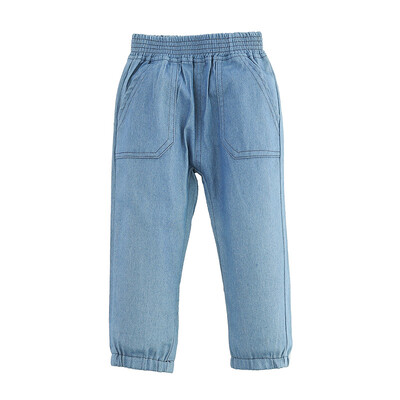 

Toddler Boys Pants Kids Children Autumn Solid Color 100 Cotton 2019 Brand Casual Fashion Denim Loose Pants 1-6yers Jeans Cloth