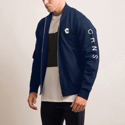 

Toponeto Mens Autumn Winter Casual Thin Solid Jacket Sports Outdoor Running Coat