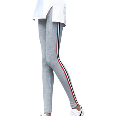 

Women Loose Leggings Casual Harajuku Loose High-Elastic Leggings Sports Striped Feet Pants Plus Size -2XL Leggings
