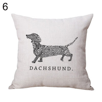 

Cartoon Dog Animal Throw Pillow Protector Case Cushion Cover Bedding Articles