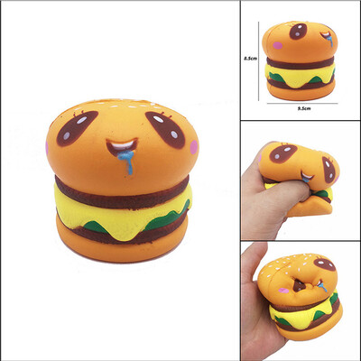 

YIWULASquishies Adorable Hamburger Slow Rising Cream Scented Decompression Toy