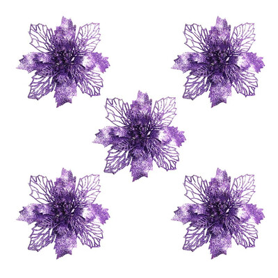 

Tailored Christmas Tree Ornaments Christmas Simulation Flower Xmas Ornament 5Pcs