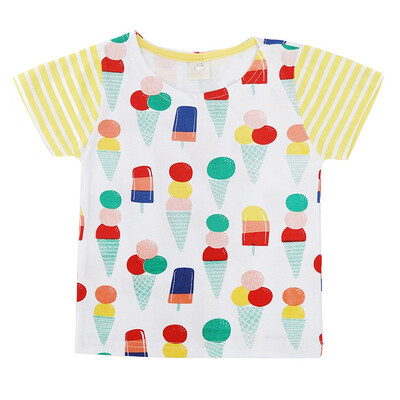 

1-8Y Cartoon Print Baby Boys Star T Shirt For Summer Infant Kids Boys Girls Dog T-Shirts Clothes Cotton Toddler Casual Tee Tops