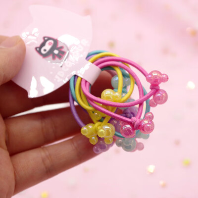 

Girl Elastic Hair Rubber Bands 10 Pcs Mixed ColorHeadbands Hair Accessory Band Rope Ponytail Holder Headbands