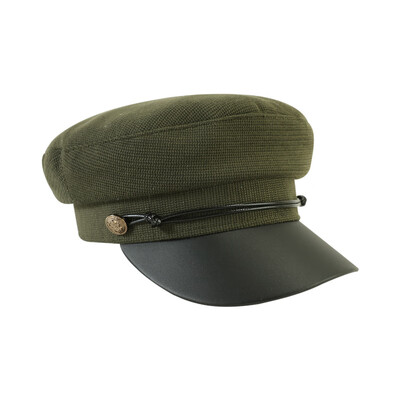 

Red painters cap knitted Navy newsboys cap Chao octagonal cap autumn&winter