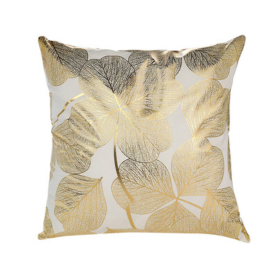 

〖Follure〗Polyester Gold Letter Pillow Case Cover Sofa Car Waist Cushion Cover Home Decor