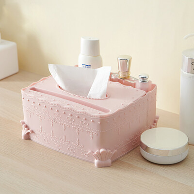 

Gobestart Tissue Storage Box TV Air Conditioner Remote Control Storage Box Multifunction