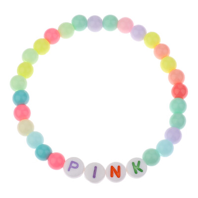 

KPOP BLACKPINK WORLD TOUR Color Letter Bracelet LISA Same paragraph Beaded Bracelet