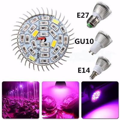 

E27E14GU10 Full Spectrum LED Plant Growing Light Bulb for Hydroponic Indoor Garden Greenhouse Flower