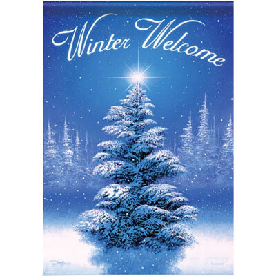

Christmas Garden Flag Santa Claus Reindeer Snowman Pattern For Home Lawn Yarn Decor Winter Xmas Party Supplies