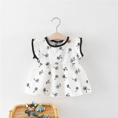 

Summer Girls Sleeveless Print Dresses Cute Kids Party Dresses for Baby Kids Girls Princess Dress Tops Clothes