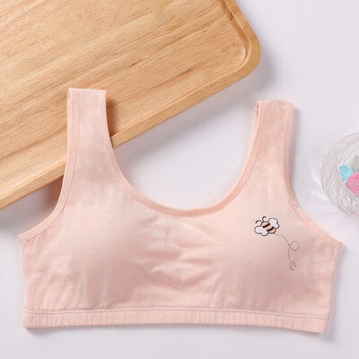 

Kids Training Bra Underwear Cotton Teenage Bra Puberty Girl Running Yoga Bra Girl Sports Bra Soft Cotton Underwear 8-16T